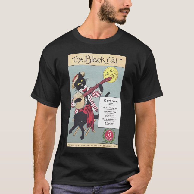 T-shirt court foncé de la douille des hommes de (Devant)