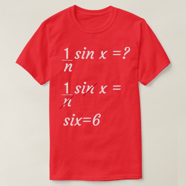 T-shirt Courte plaisanterie mathématique Geek 1 (Design devant)