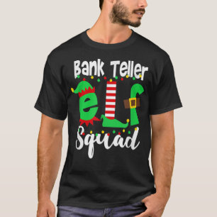 T-shirt Courtier de banque Elf Squad drôle Noël