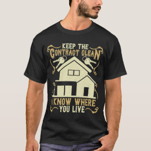T-shirt Courtier En Hypothèques Maintenir Le Contrat Savoi
