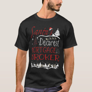 T-shirt Courtier en hypothèques Noël Travail drôle Noël