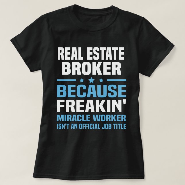 T-shirt Courtier immobilier (Design devant)