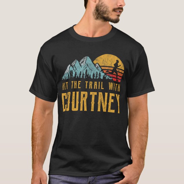 T-shirt COURTNEY Running - Touchez le sentier avec le nom  (Devant)