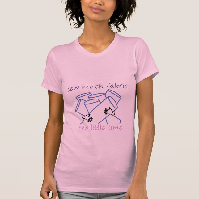 T-shirt Cousez beaucoup de chemise des femmes de tissu (Devant)