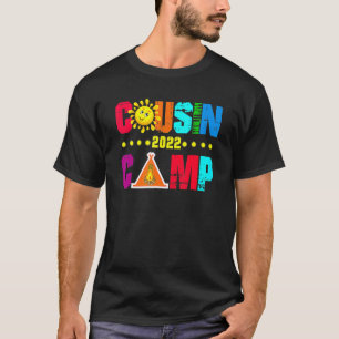 T-shirt Cousin Camp 2022 Camping familial Vacances d'été C