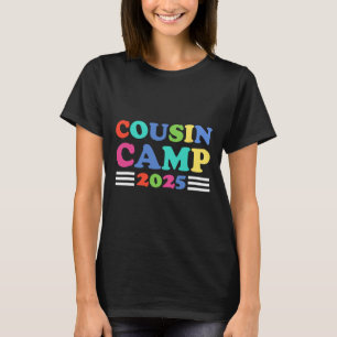 T-shirt Cousin Camp 2025 Drôle de famille de camping d'été