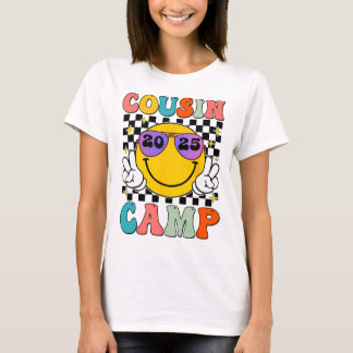 T-shirt Cousin Camp 2025 Vacances familiales Été Campi pou