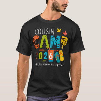 T-shirt Cousin Camp Vacances d'Été 2026 Création de Souven