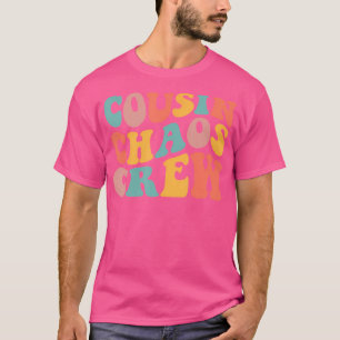 T-shirt Cousin Chaos Équipage Super Cousin Équipe Été Vaca