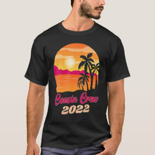 T-shirt Cousin Crew 2022 Summer Vacation Beach Matching Fa