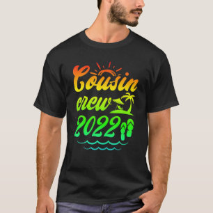 T-shirt Cousin Crew 2022 Summer Vacation Beach Matching Fa