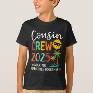 T-shirt Cousin Crew 2025 Faire des souvenirs Vac Famille d