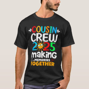 T-shirt Cousin Crew 2025 Voyage amusant en famille Rendre