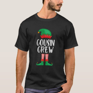 T-shirt Cousin Crew Elf Christmas Party Correspondant Fami