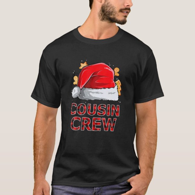T-shirt Cousin Crew Noël drôle Famille correspondant Pyjam (Devant)