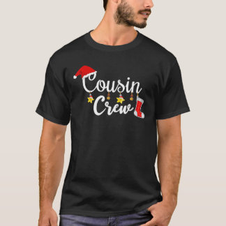T-shirt Cousin Crew Père Noël Red Plaid Xmas Funny Noël P