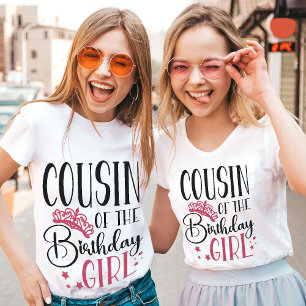 T-shirt Cousin de la famille de jumelage personnalisée fil