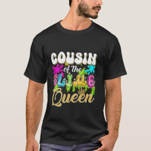T-shirt Cousin de la Reine de la Slime Fête d'anniversaire