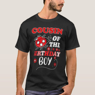 T-shirt Cousin De L'Anniversaire Garçon Correspondant Fami