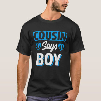 T-shirt Cousin Dit Garçon mignonne Genre Revela Team Blue