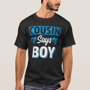 T-shirt Cousin Dit Garçon mignonne Genre Revela Team Blue