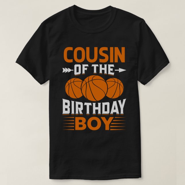 T-shirt COUSIN Du Basket-Ball Pour Enfants (Design devant)