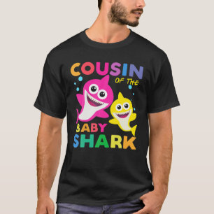 T-shirt Cousin Du Bébé Requin Anniversaire Anniversaire 