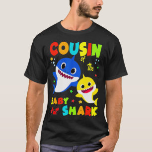 T-shirt Cousin Du Bébé Requin Anniversaire Cousin Requin _