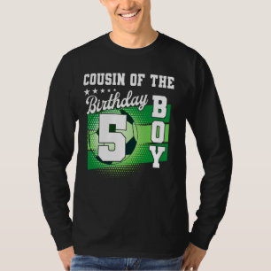 T-shirt Cousin Du Garçon D'Anniversaire C'Est Mon 5E Garço