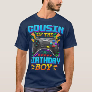 T-shirt Cousin du garçon d'anniversaire Gamer Niveau Déblo