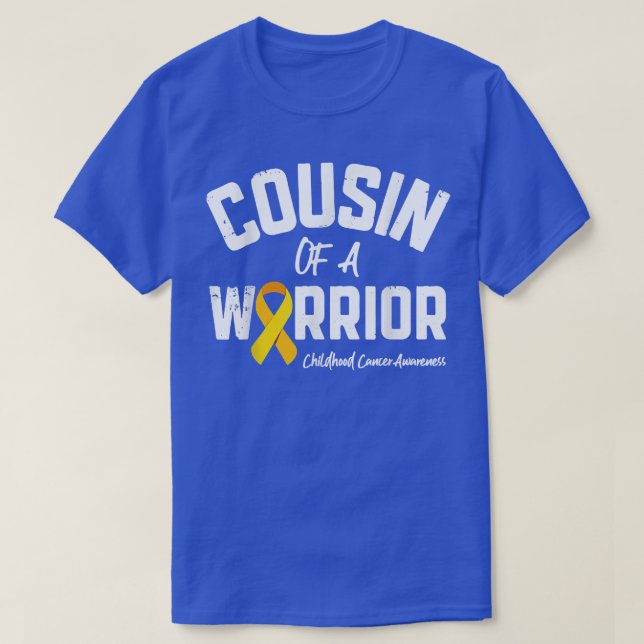T-shirt Cousin D'Un Guerrier Gif De Sensibilisation Au Can (Design devant)