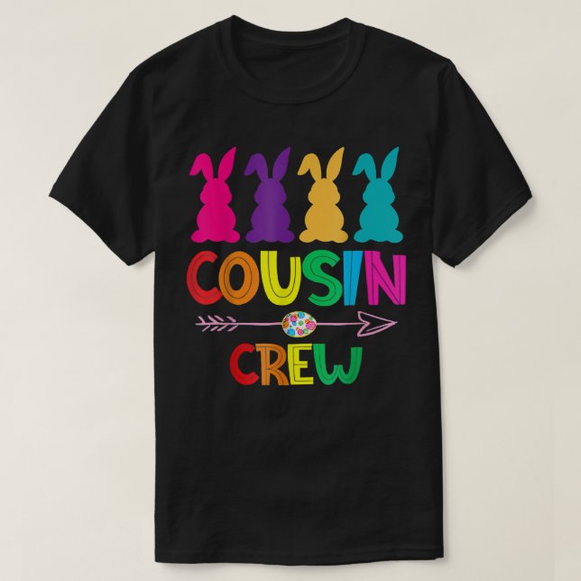 T-shirt Cousin Équipe de Pâques Jour de Pâques Cute Bunny  (Design devant)