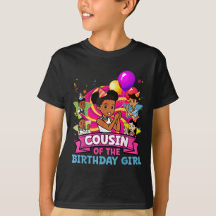 T-shirt Cousin la fille d'anniversaire Fête Rose Poupée Fa