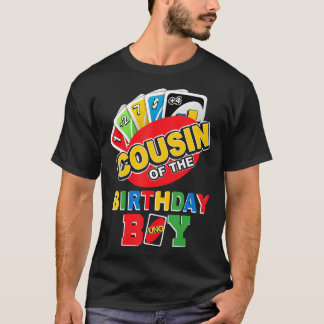 T-shirt Cousin Of The Birthday Boy Shirt Uno Papa Père