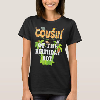 T-shirt Cousin Of The Birthday Boy Zoo Thème Animal Party