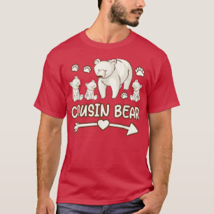 T-shirt cousin ours 3 petits, cousin ours chemise