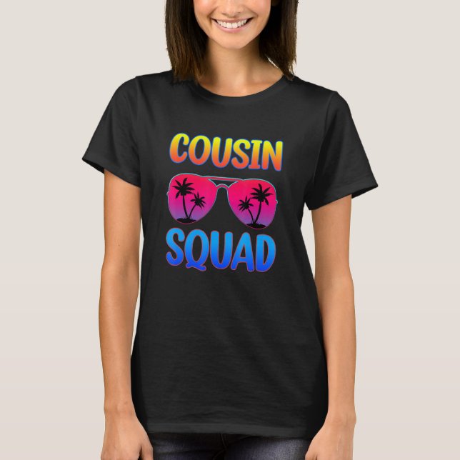 T-shirt Cousin Squad Glasses Cousin Crew Family Matching G (Devant)