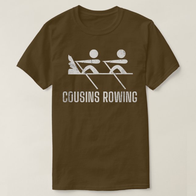 T-shirt Cousins Aviron Ventilateur De Bateau Sculling Athl (Design devant)
