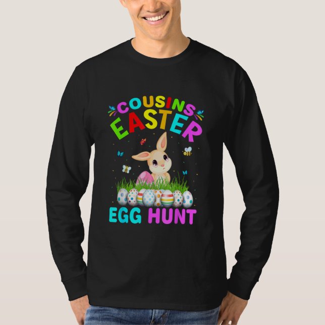 T-shirt Cousins Chasse aux oeufs de Pâques Oeufs de Pâques (Devant)