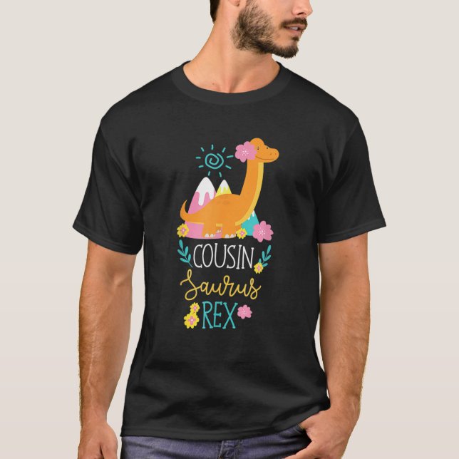 T-shirt Cousinsaurus Dinosaur Cousin Saurus Pour Enfants (Devant)