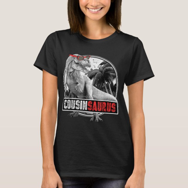 T-shirt Cousinsaurus pour garçons T-Rex Cousin Dinosaur (Devant)