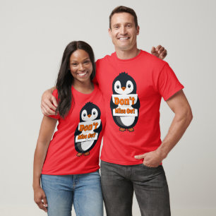 T-shirt Coussin de lancer Ne manquez pas Penguin