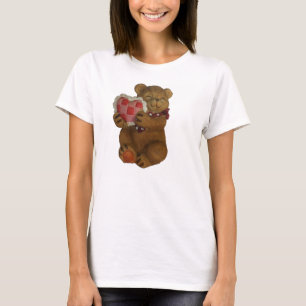 T-shirt Coussin de sourire de coeur piqué par