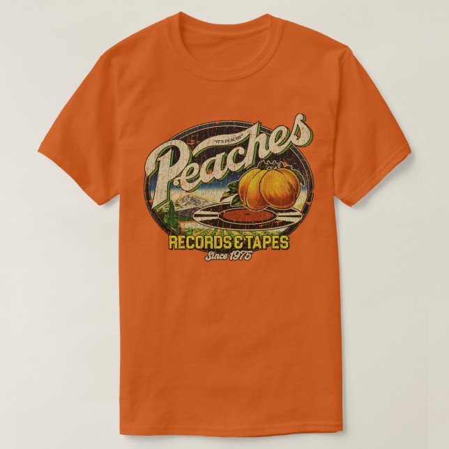 T-shirt Coussin des enregistrements de pêches 1975 (Design devant)