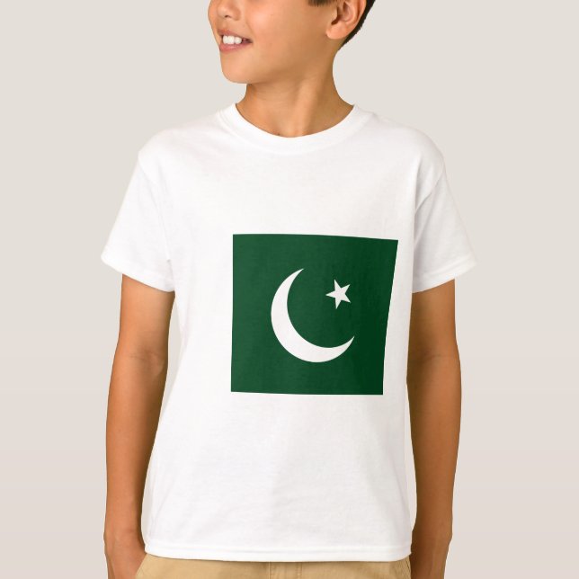 T-shirt Coût bas ! Drapeau du Pakistan (Devant)