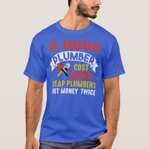 T-shirt Coût de plomberie bon marché à deux fois