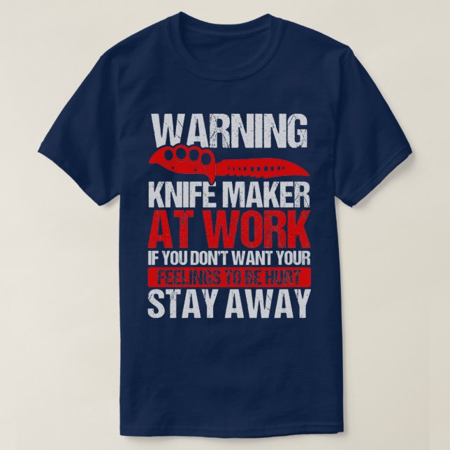 T-shirt Couteau de fabrication de couteau Collecte Bladesm (Design devant)