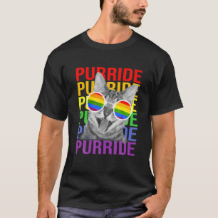 T-shirt Couteau Gay pride arc-en-ciel lunettes de soleil L