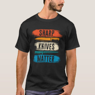 T-shirt Couteaux Sharp Matt Cuisine Cuisiner culinaire Ret
