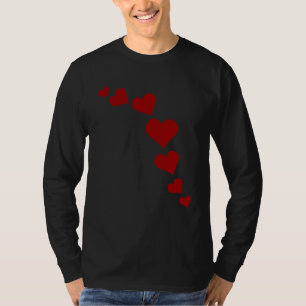 T-shirt Coutume de chemise d'amour de Valentine de chemise